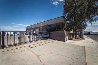 Secured and gated yard at the production premises