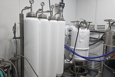 Chilled column rack under run conditions