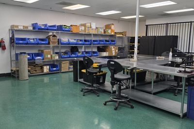 Packaging and assembly room