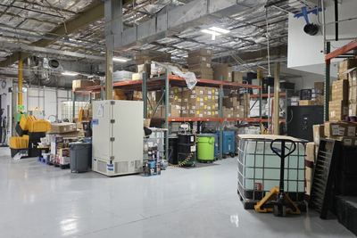 Warehouse and racking, with cold storage and bulk handling